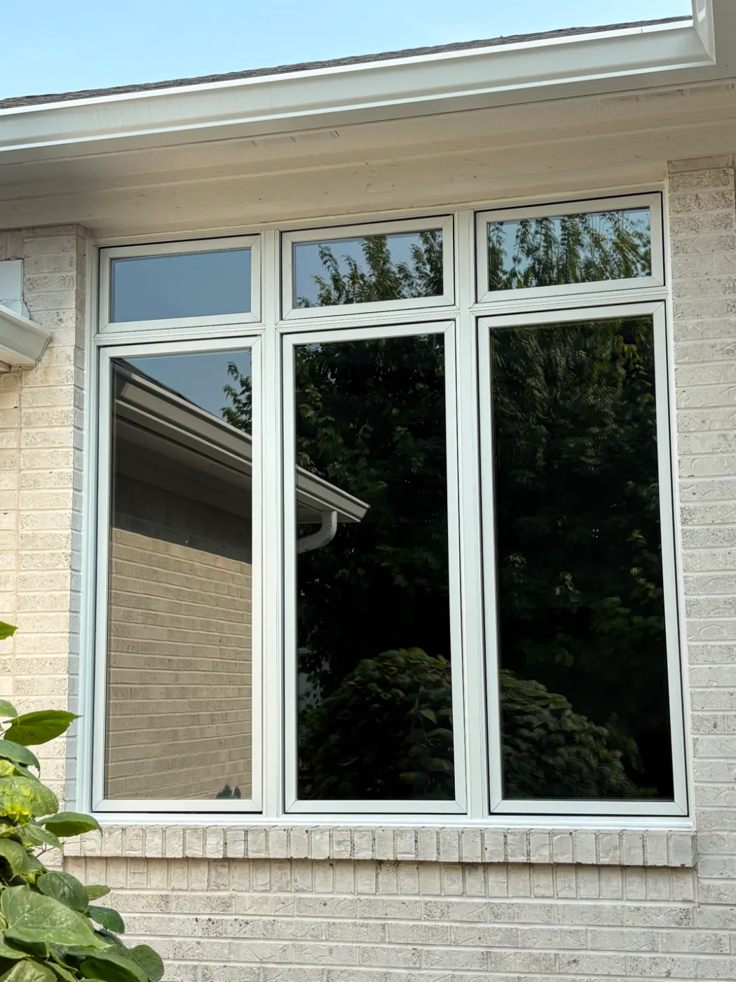 Storm-damaged window documented in Woodcreek Reserve